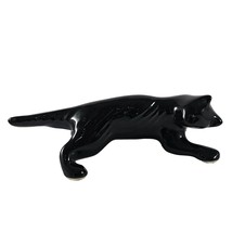 Vintage Camark Pottery Black Wall Climbing Cat Figurine 10&quot; - £136.68 GBP