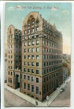 New York Life Building St Paul Minnesota 1910 postcard - £3.85 GBP