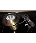 JJI Specialty Lighting Round Portable Cabinet Can Light Antique Brass/Br... - $39.99