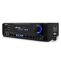 Pyle 300W 4-Channel Home Audio Power Amplifier with USB, RCA, Mic &amp; Remote - $727.66 MXN