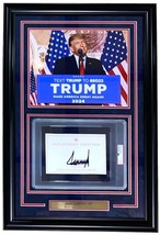 President Donald Trump Signed Framed Book Insert w/ 11x14 Vote 2024 Photo PSA - £1,163.05 GBP