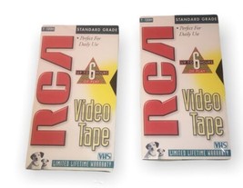 RCA Video Tape Blank T-120H Standard Grade Set Of 2 - £6.35 GBP