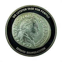Germany Medal of Roman Sestertius 40mm Edward Bulwer-Lytton Silver Plate... - $31.49
