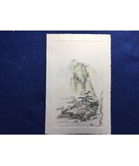 VINTAGE XMAS CARDS CHINESE ART 4.5” X 7.5” - CHRISTMAS HOLIDAY NEW YEAR - $19.78