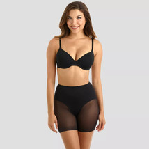 SlimShaper by Miracle Brands Women&#39;s Sheer Booty Lift Shortie Black Size... - $17.80