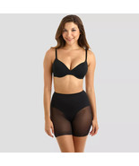 SlimShaper by Miracle Brands Women&#39;s Sheer Booty Lift Shortie Black Size... - $24.34 CAD