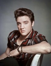 Elvis Presley Portrait King Of Rock Roll Icon Made USA 12x16 Wall Metal ... - £7.91 GBP