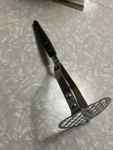 Vintage Black Potato Masher Smasher Stainless Steel USA - $10.99