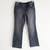 White House Black Market Jeans Blanc Size 4R Boot Cut Velvet Pocket Deta... - $15.70