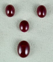 Top Unheat Natural Ruby Oval Cabochon 26.14 Ct Gemstone Ring Pendant Earring Set - £4,509.92 GBP
