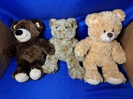 Build A Bear Workshop Lot Of 3 BABW Bears Tan &amp; Brown - £29.82 GBP