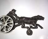 Vintage 1940s Aluminum Toy Race Horse W/ Jockey -  Not Cast Iron Nice Shape - $24.70