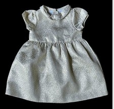 Gymboree Dress Gold Brocade Infant 3-6 Month Baby Holiday Wedding Christmas - $14.84