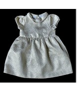 Gymboree Dress Gold Brocade Infant 3-6 Month Baby Holiday Wedding Christmas - £11.82 GBP
