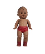 Vintage Squeaky Toy Doll Sun Rubber Company Tod-L-Tot African American B... - £27.72 GBP