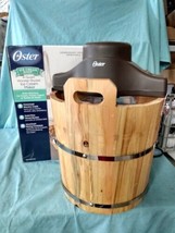 Oster Ice Cream Shop 4-Qt Wood Wooden Bucket Ice Cream Maker Machine NEW  - $65.00