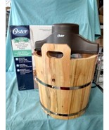 Oster Ice Cream Shop 4-Qt Wood Wooden Bucket Ice Cream Maker Machine NEW  - £49.21 GBP