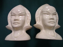 Roseville Compatible with USA 80-3 HEADVASE Planter 8&quot; Pair Original - $104.85