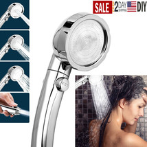 3 Mode Handheld Shower Head High Pressure Showerhead (Only) With On/Off/... - £15.79 GBP