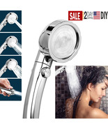 3 Mode Handheld Shower Head High Pressure Showerhead (Only) With On/Off/... - £15.92 GBP