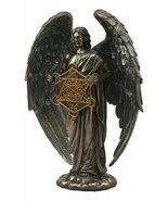 Judaism Metatron Angel Holding Sacred Flower Of Life Geometric Cube Statue - $105.29 CAD