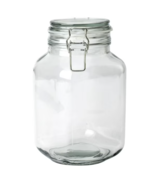 Mainstays Kitchen Storage 67-ounce Clear Glass Lock Lid Jar - $15.94 CAD