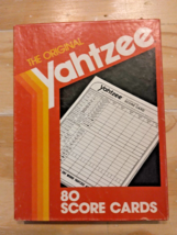 Original Yahtzee Score Pads 80 Score Cards New Box Vintage Milton Bradley E6100 - $16.11