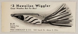 1946 Print Ad #3 Hawaiian Wiggler Fishing Lures Fred Arbogast &amp; Co. Akron,Ohio - £7.41 GBP