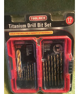 Drill Bits   17 piece set &amp; carry case, these are Titanium precision &amp; h... - $13.99