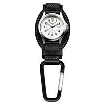 Dakota Leather Field Clip Watch, Leather Fob Strap, Lightweight Dress Watch - $59.95