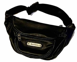 Mondo VTG Unisex Leather Waist Pack Bag W Three Zippers  Adjustable Wais... - £23.98 GBP