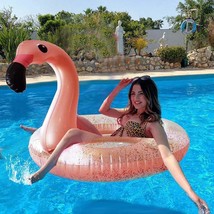 Pool Floats Adults Inflatable Pool Toys Flamingo Pool Float For Floating River T - £23.80 GBP