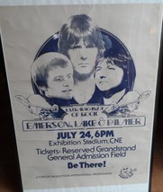 ELP Emerson Lake &amp; Palmer 1977 Works Tour Poster Original CNE Toronto Su... - $349.95