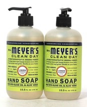2 Ct Mrs Meyer&#39;s Clean Day 12.5 Oz Lemon Verbena Scent Hand Soap With Olive Oil - £21.92 GBP