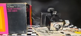 Vintage Polaroid Square Shooter 2 Instant Land Camera Original Box &amp; Man... - £15.72 GBP