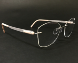 Silhouette Eyeglasses Frames 5555 KL 7000 Blend Iced Blossom Rimless 52-... - £182.32 GBP