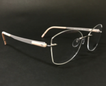 Silhouette Eyeglasses Frames 5555 KL 7000 Blend Iced Blossom Rimless 52-... - $233.53