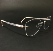 Silhouette Eyeglasses Frames 5555 KL 7000 Blend Iced Blossom Rimless 52-... - $233.53