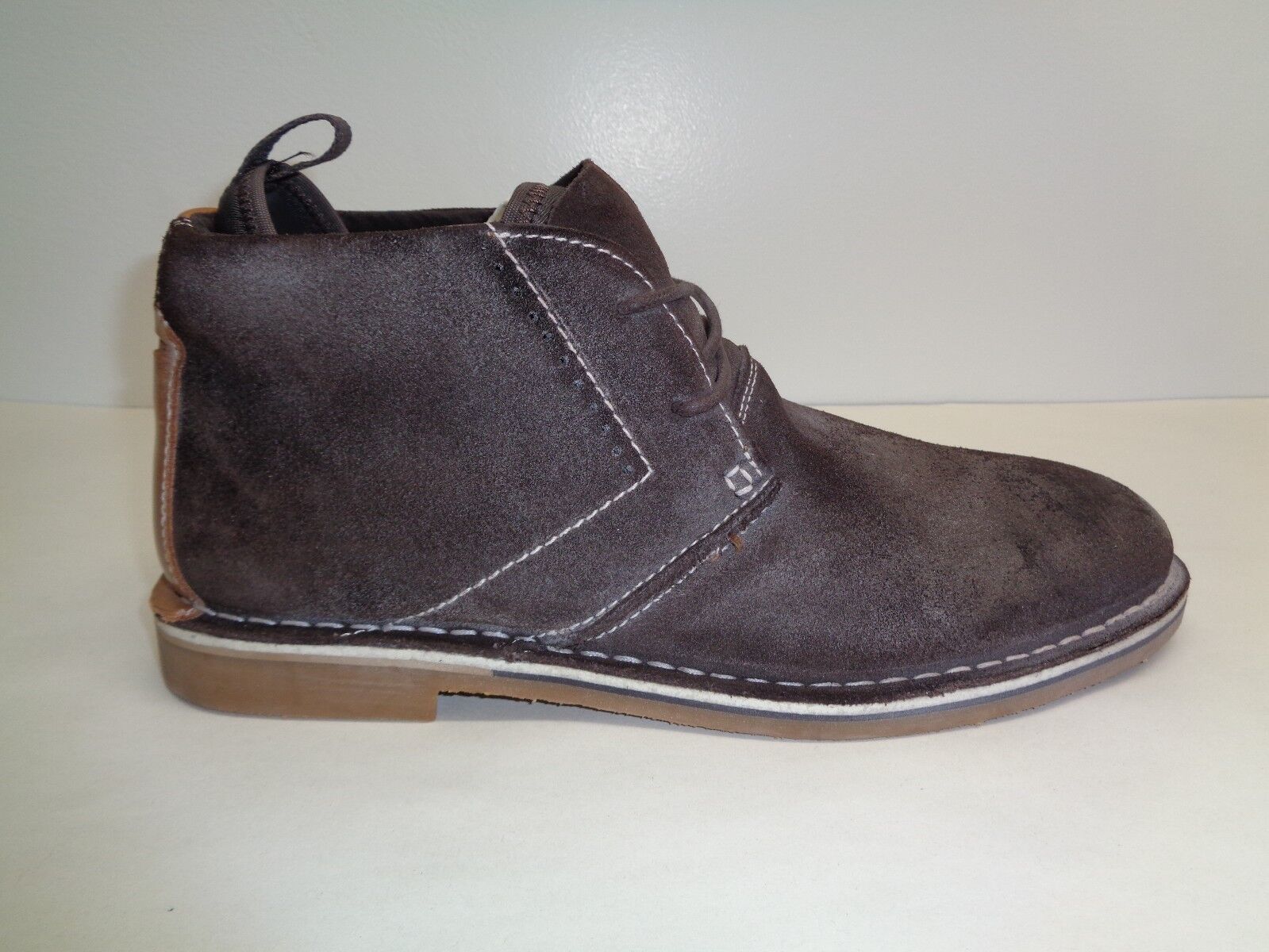 Primary image for Steve Madden Size 8.5 M SYRIO Brown Distressed Suede Ankle Boots New Mens Shoes