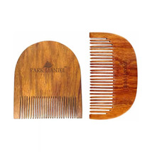 Park Daniel U Shaped + Wooden C Shaped Beard Comb Combo (1pcs Each) (1Pack) - £16.56 GBP