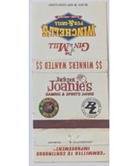 Jackpot Joanie&#39;s Gaming &amp; Spirits/Gin Mill Winchell&#39;s Pub &amp; Grill Matchbook - $4.95