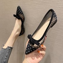 Summer Shoes Women Flats Pointed toe Office Ladies Shoes Elegant Woman Slip-on B - £39.71 GBP