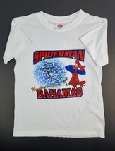 Vintage 1990&#39;s Youth Boys Spider-Man Bahamas souvenir T-Shirt Size 10-12 - £25.24 GBP