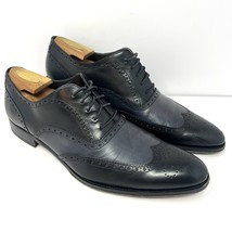 To Boot New York Men’s Wingtip Brogue Sz 12 Black Grey Two Tone Leather ... - $98.95