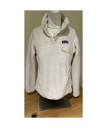 Patagonia Snap-T Fleece Jacket Women&#39;s Size Small White Cream Pullover C... - $547.94 MXN