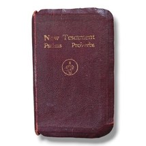 New Testament Psalms Proverbs Pocket Size Gideons 1960 Vintage Bible Book  - £10.26 GBP