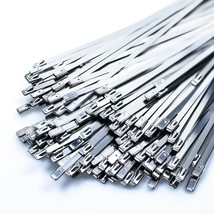 Metal Zip Ties 20pcs, 11.8 inches 304 Stainless Steel multi-purpose self... - $8.32