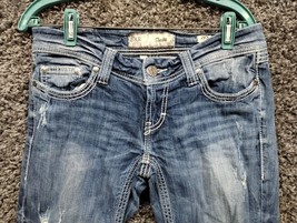 BKE Stella Jeans Women 29 S Blue Skinny Leg Stretch 29x28 1/2 Low Rise S... - £22.11 GBP