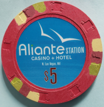 Aliante Station Casino + Hotel Las Vegas, NV $5 Casino Chip - £7.95 GBP