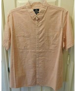 George Men&#39;s Short Sleeve Button Front Shirt Size XL 46-48 Texture Woven... - $17.41